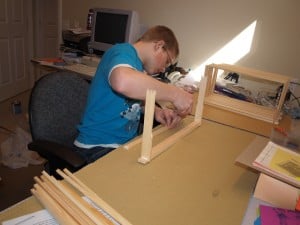 If you only have 20-40 frames to assemble, no problem. All you need is a hammer, some gorilla glue, and a free Saturday afternoon. If you need to do 50 or more, you might want to get a frame nailing jig and an air stapler!