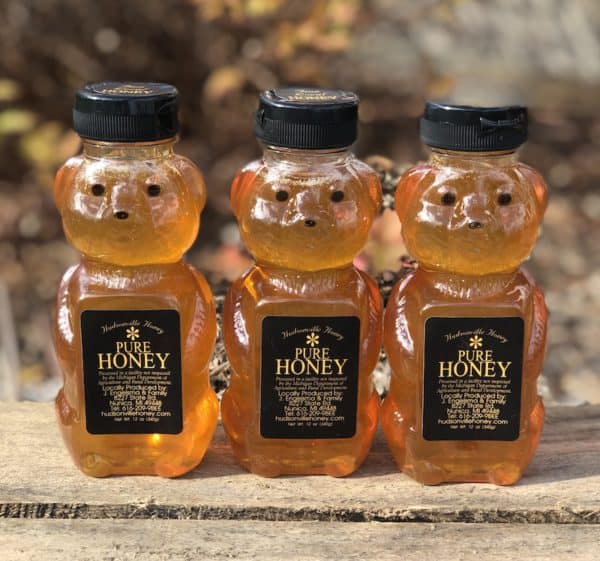 Three 12oz honey bears