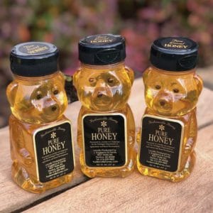Three 8oz honey bears